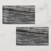 Carte De Visite Bois ancien (Devant / Derrière)