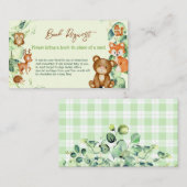 Carte De Visite Bois Animaux Végétation Eucalyptus Demande de rése (Devant / Derrière)