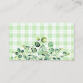 Carte De Visite Bois Animaux Verdure Eucalyptus Baby Game (Dos)