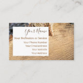 Carte De Visite Bois bio pour design d'intérieur et menuiserie ! (Dos)