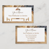 Carte De Visite Bois bio pour design d'intérieur et mobilier ! (Devant / Derrière)