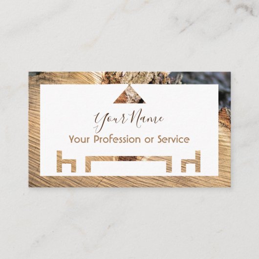 Carte De Visite Bois bio pour design d'intérieur et mobilier ! (Devant)