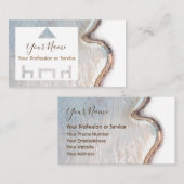 Carte De Visite Bois bio pour design d'intérieur et mobilier ! bu (Devant / Derrière)