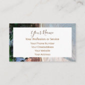 Carte De Visite Bois bio pour design d'intérieur et mobilier ! bu (Dos)