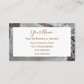 Carte De Visite Bois bio pour design d'intérieur et mobilier ! bu (Dos)