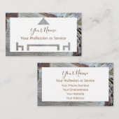 Carte De Visite Bois bio pour design d'intérieur et mobilier ! bu (Devant / Derrière)