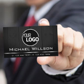 Carte De Visite Bois blanc et noir Bois Bois Grain logo