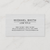 Carte De Visite Bois blanc moderne professionnel #2 de (Dos)