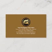 Carte De Visite Bois Bois Couches Brown Construction Handyman (Dos)