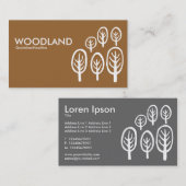 Carte De Visite Bois - Brown (996633) (Devant / Derrière)