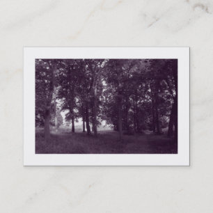 Carte De Visite Bois, Bute Park Cardiff - Purple tonique (Bordée)