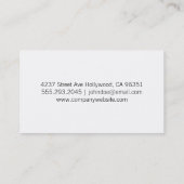 Carte De Visite Bois/carbone (impression) (Dos)