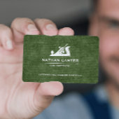Carte De Visite Bois charpentier Jack Plane Grunge VERT