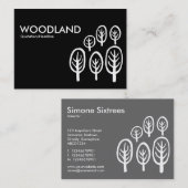 Carte De Visite Bois (Chubby) - Noir (Devant / Derrière)
