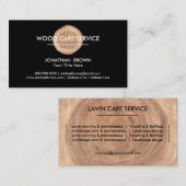 Carte De Visite Bois Construction Meubles noir (Devant / Derrière)