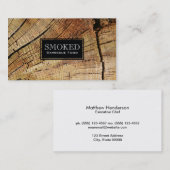 Carte De Visite Bois coupé (Devant / Derrière)