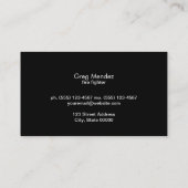 Carte De Visite Bois coupé (Dos)