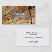 Carte De Visite Bois coupé (Devant / Derrière)