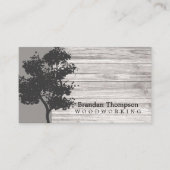 Carte De Visite Bois d'arbre rustique (Devant)