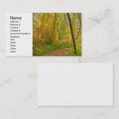 Carte De Visite Bois d'automne (Devant / Derrière)