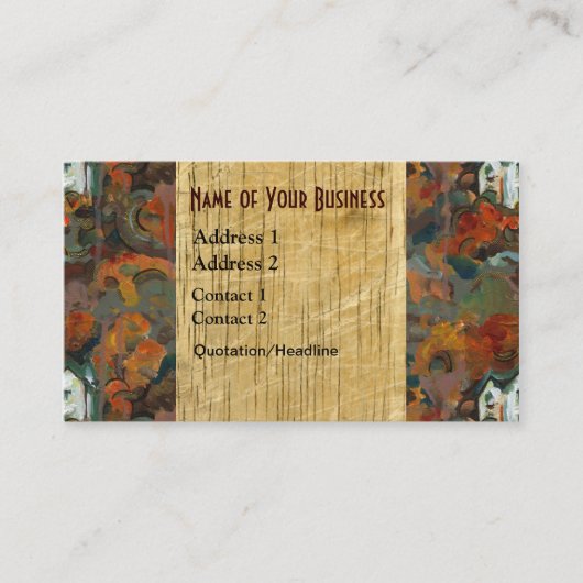 Carte De Visite Bois d'automne (Devant)