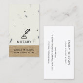 CARTE DE VISITE BOIS DE BOIS BOIS VERS PÊCHÉ NOTAMMENT NIB (Devant / Derrière)