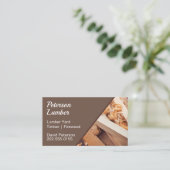 Carte De Visite Bois de bois de bois de chauffage (Debout devant)