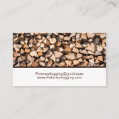 Carte De Visite Bois de bois d'oeuvre (Dos)