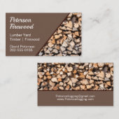 Carte De Visite Bois de bois d'oeuvre (Devant / Derrière)