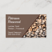 Carte De Visite Bois de bois d'oeuvre (Devant)