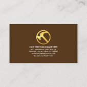 Carte De Visite Bois de bois Handyman Outils Frame (Dos)