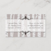 Carte De Visite Bois de bouleau rustique Arbres & Branches Naturel (Devant)