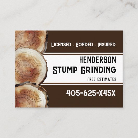 Carte De Visite Bois de broyage (Devant)