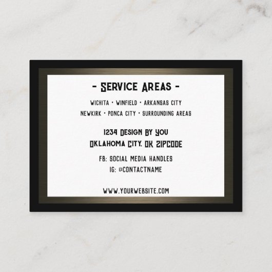 Carte De Visite Bois de broyage (Dos)