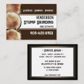 Carte De Visite Bois de broyage (Devant / Derrière)