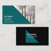 Carte De Visite Bois de cèdre japonais (Devant / Derrière)