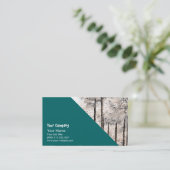 Carte De Visite Bois de cèdre japonais (Debout devant)