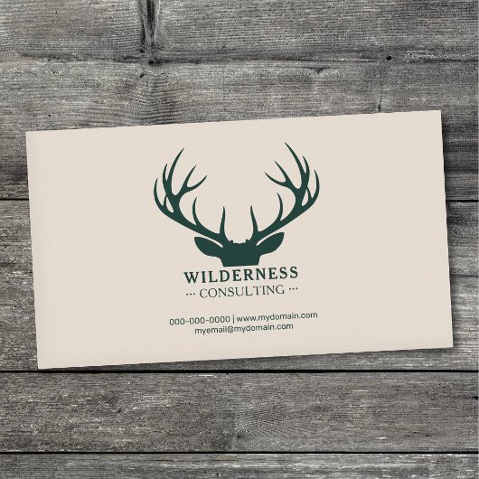Carte De Visite Bois de cerf ramifiés