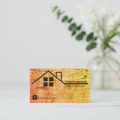 Carte De Visite Bois de charpenterie et de construction ca (Debout devant)