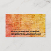 Carte De Visite Bois de charpenterie et de construction ca (Dos)