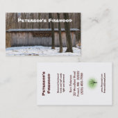 Carte De Visite Bois de chauffage (Devant / Derrière)