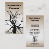 Carte De Visite Bois de chauffage (Devant / Derrière)