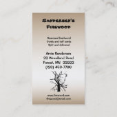 Carte De Visite Bois de chauffage (Dos)
