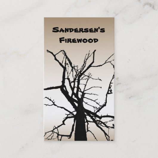 Carte De Visite Bois de chauffage (Devant)