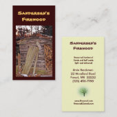 Carte De Visite Bois de chauffage (Devant / Derrière)