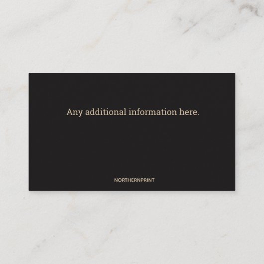 Carte De Visite bois de chauffage modifiable (Dos)