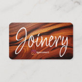 Carte De Visite Bois de Cocobolo moderne (Dos)