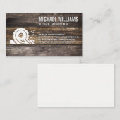 Carte De Visite Bois de coupe circulaire de scie | Menuiserie du c (Devant / Derrière)