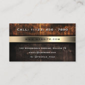 Carte De Visite Bois de fausse texture inspirée (Dos)