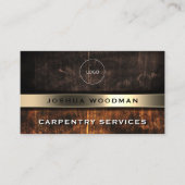 Carte De Visite Bois de fausse texture inspirée (Devant)